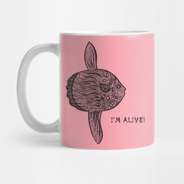 Common Mola or Ocean Sunfish - I'm Alive! - save our oceans design by Green Paladin